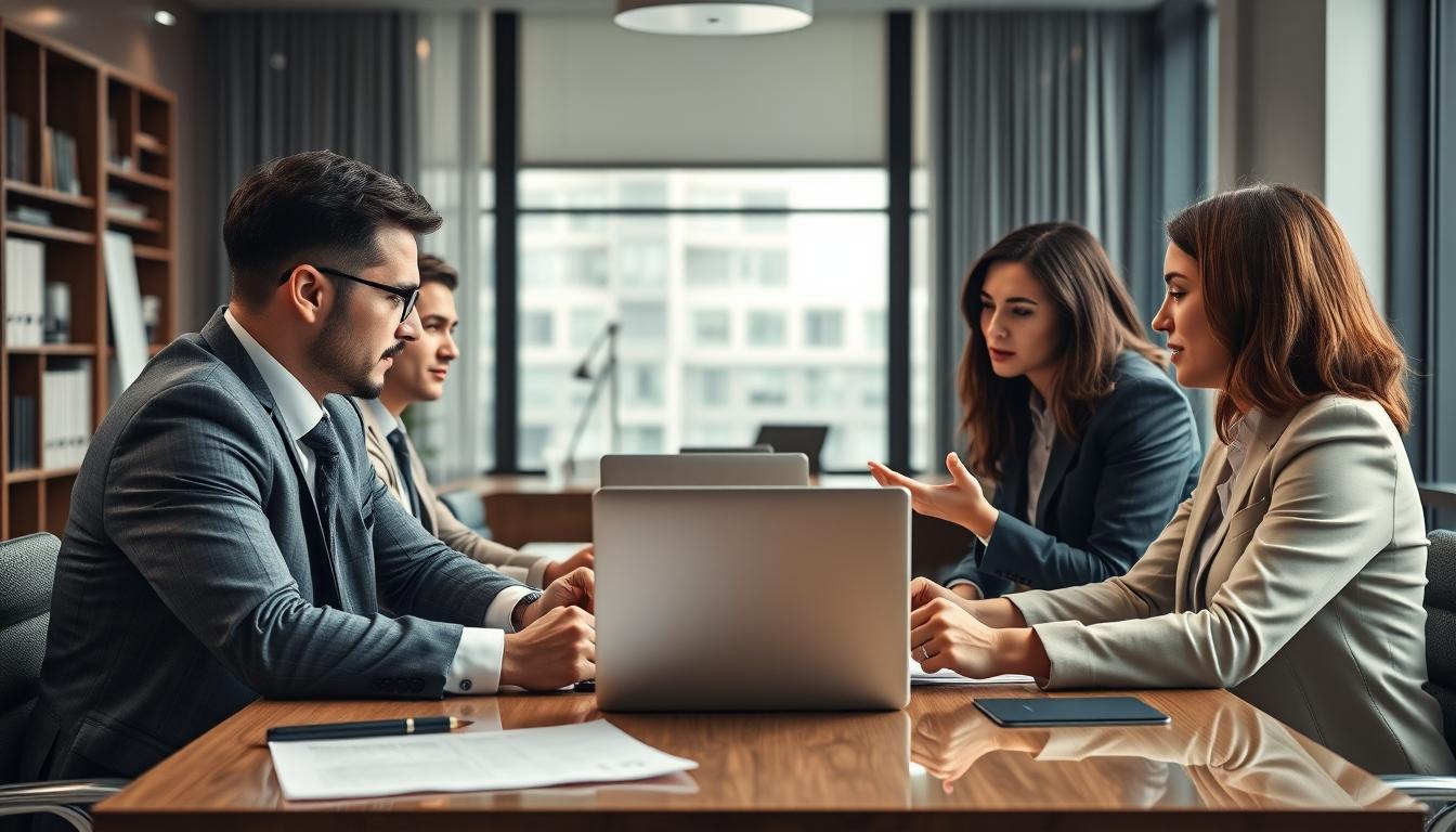 Family elder care planning discussion